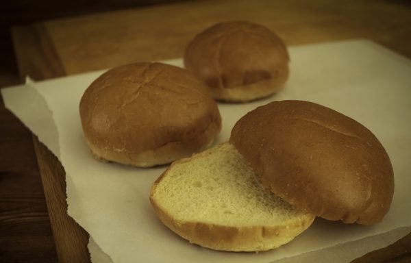 Egg Hamburger Bun Large, Sliced